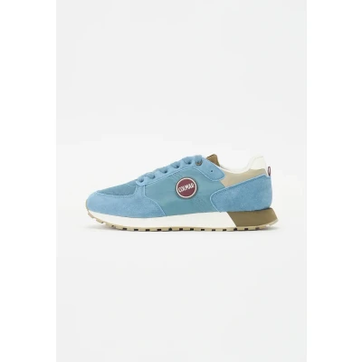 Afbeelding van Colmar Originals Travis Authentic Sneakers laag, Heren, Maat: 46, Stone blue/military green/sage green Leer en textiel
