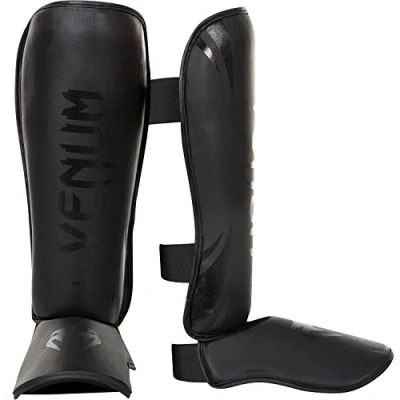 Afbeelding van Venum Challenger Standup Scheenbeschermers PU Zwart maat XL