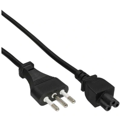 Image de InLine Câble d&#039;alimentation IEC 60320 C5 pour CEI 23 16/VII (M) 2 m noir