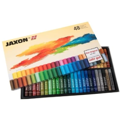 Afbeelding van Jaxon, Kleurpotloden, Oliekrijt 48s (Veelkleurig, 48 x)