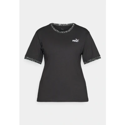 Afbeelding van Essentials Animal Print relaxed T shirt voor Dames, Zwart, Maat M PUMA
