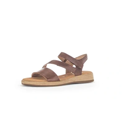 Afbeelding van Gabor Comfort Sandalen, Dames, Maat: 41, Peanut s holz Veloursleer