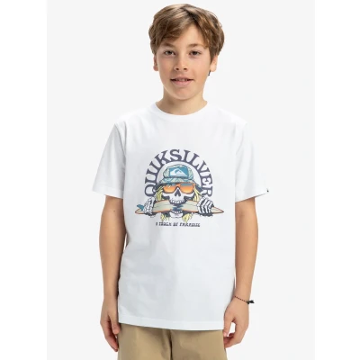 Afbeelding van Quiksilver Skull Feast Unisex Tshirt print voor kinderen, Maat: 164, White