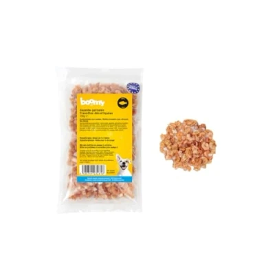 Afbeelding van Boomy Hondensnacks Trainingssnack Gepelde garnalen 100g