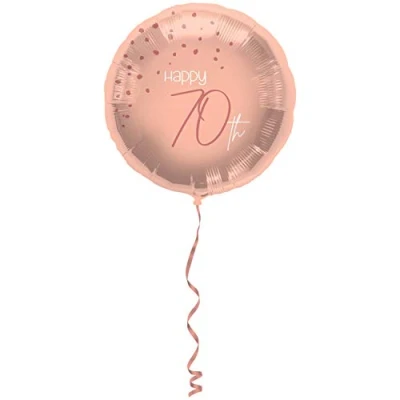Afbeelding van Folat Folieballon 70 Jaar Elegant Lush Blush 45 cm