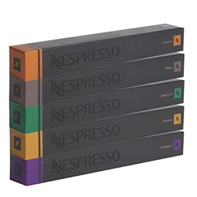 Image de NESPRESSO Assortiment 50 Capsules 10x Volluto, Arpeggio, 10 Capriccio, Roma, Livanto