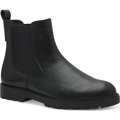Afbeelding van Tamaris Korte laarzen, Dames, Maat: 36, Black comb Imitatieleer/ textiel
