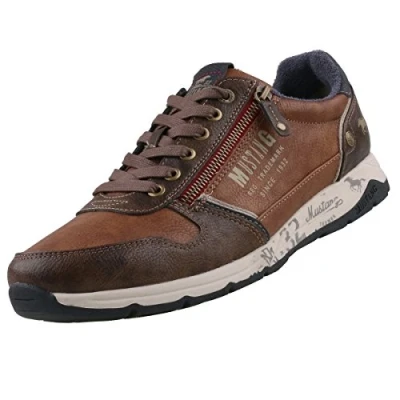 Afbeelding van MUSTANG Heren Sneaker 4106 306, bruin, kastanje 301