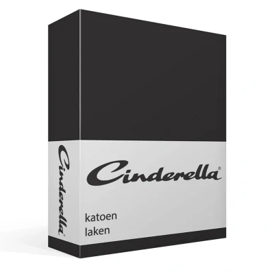Afbeelding van Cinderella Laken Katoen Lits jumeaux 240x260 cm Zwart