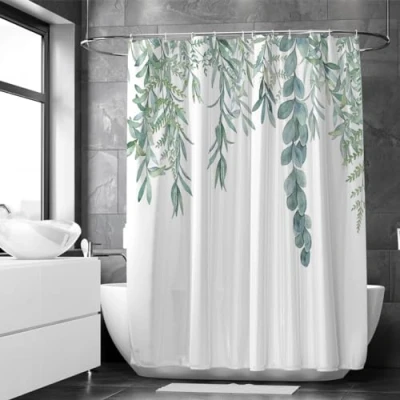Afbeelding van Loti Living Douchegordijn Anti Schimmel Hangplant Inclusief ringen Waterdicht Polyester 180x200 cm