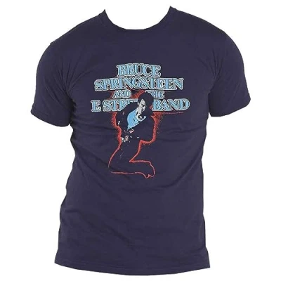 Afbeelding van Bruce Springsteen The E Street Band Heren T shirt M Blauw