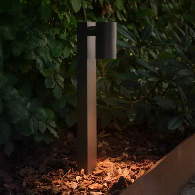 Afbeelding van Sokkellamp Tin 50, zwart, aluminium, IP44, GU10