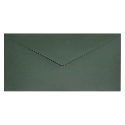 Afbeelding van Netuno 100 lange enveloppen zeewiergroen DL 110 x 220 mm 120 g Keaykolour Sequoia van gerecycled papier kleurrijke gerecyclede voor wenskaarten uitnodigingen bruiloft