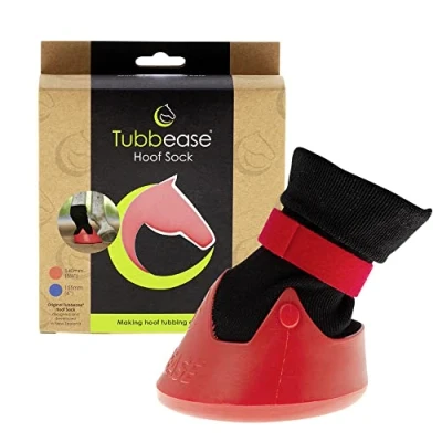 Image de Tubbease Chaussure de Traitement pour Sabots Chevaux Rouge M