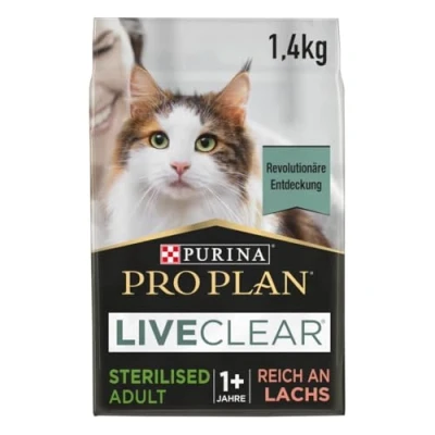 Afbeelding van Pro Plan LiveClear Sterilised Adult Kattenvoer Droogvoer Zalm 6 x 1.4 kg