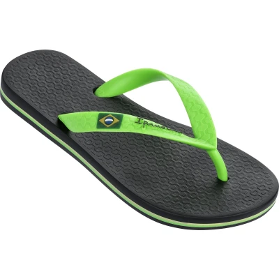 Afbeelding van Classic Brasil Slippers Junior Black Green 990 27 28 Zwart