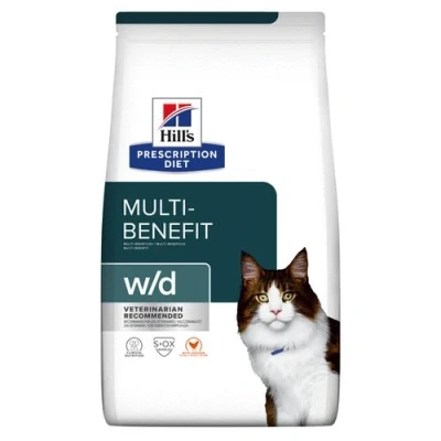 Afbeelding van Hill&#039;s Prescription Diet W/D Multi Benefit Kattenvoer Kip 3 kg