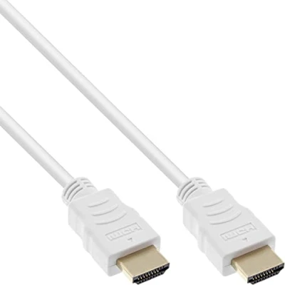 Afbeelding van HDMI kabel versie 2.0 (4K 60Hz + HDR) CU koper aders / wit 3 meter