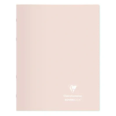 Afbeelding van Clairefontaine Koverbook Blush 981681C Notitieboeken, 24 x 32 cm, 96 pagina&#039;s, gelinieerd, met rand, wit papier, 90 g, omslag van polypropyleen, ondoorzichtig, willekeurige kleuren, 10 stuks