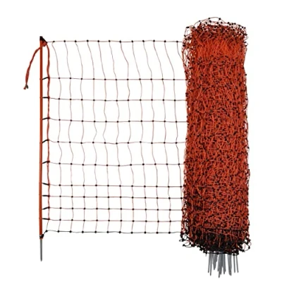 Image de Clôture pour poules 106 cm, 50m, MS Schippers, Orange Convient aux l&#039;élevage d&#039;animaux