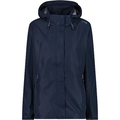 Afbeelding van CMP Campagnolo, Vrouwen, Buitenjas, CMP, Zip Hood Jacket Met Ventilatie, ZWART Blauw, D42 (42), 42
