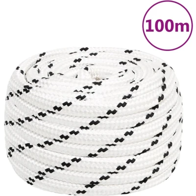 Afbeelding van Werktouw 18 mm 100 m polyester wit