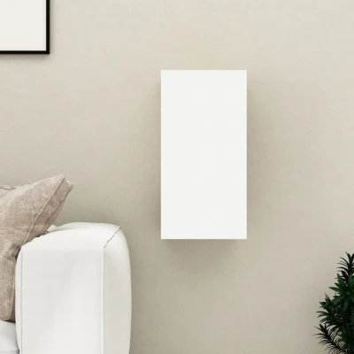 Afbeelding van Tv meubel 30,5x30x60 cm spaanplaat wit en sonoma eikenkleurig