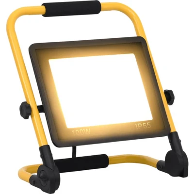 Afbeelding van vidaXL Spotlight met handvat LED 100 W warmwit