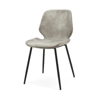Afbeelding van By Boo stoel Seashell Grey Grijs 84,00cm x 46,00cm 58,00cm