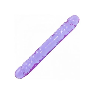 Afbeelding van Paarse Crystal Jellies dubbele dildo