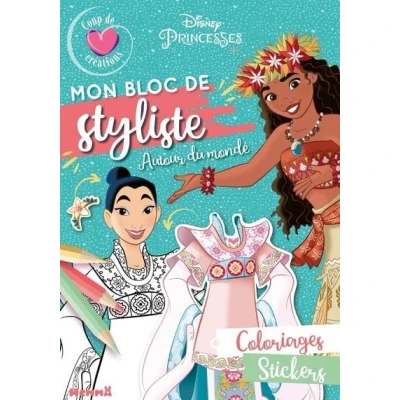 Image de Disney Princesses Mon bloc de styliste Coup coeur créations Autour du monde
