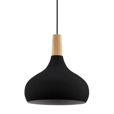 Afbeelding van EGLO Sabinar Hanglamp E27 Ø 28 cm Zwart/Bruin