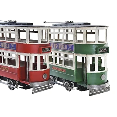 Afbeelding van Decoratieve figuren DKD Home Decor Trein (28 x 9 20 cm) (2 Stuks)