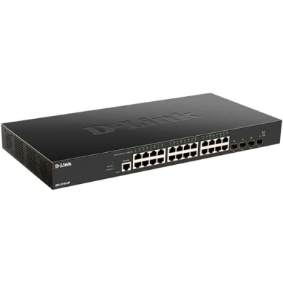 Afbeelding van D Link Gigabit Ethernet Schakelaar (28 Havens), Netwerkschakelaar, Zwart