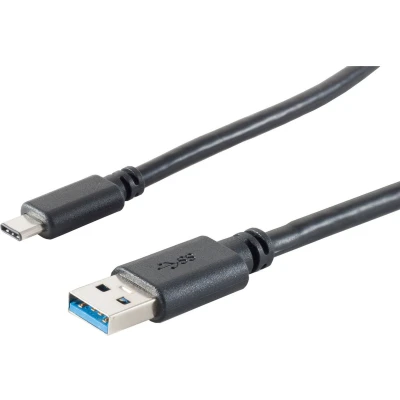 Afbeelding van USB C naar A kabel USB3.0 tot 2A / zwart 3 meter