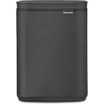 Afbeelding van Brabantia Bo Prullenbak Met Deksel 4 Liter Antraciet