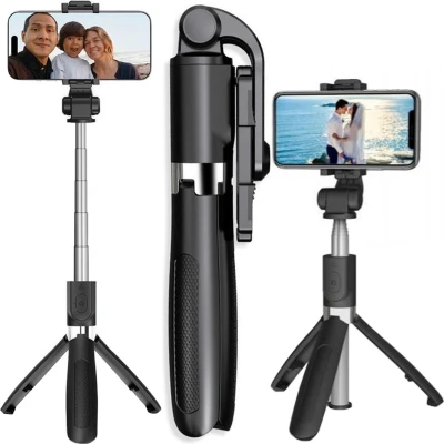 Afbeelding van TECH PROTECT L01S BLUETOOTH SELFIESTICK STATIEF ZWART