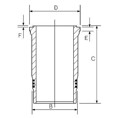 Afbeelding van Goetze Engine Cilinderbus/voering 14 260070 00