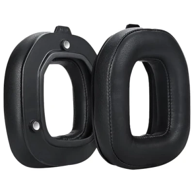 Afbeelding van Vervangende Oorkussens voor Logitech G Astro A50 Gen 4 Hoofdtelefoon van MMOBIEL Memory Foam en Protein PU Koptelefoon Noise Isolation Earpads Zwart