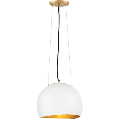 Afbeelding van Lisa McDennon by Hinkley LED Pendelarmatuur Nula 1X E27 Max 100W Dimbaar Shell White &amp; Luxe Gold