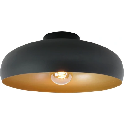 Afbeelding van EGLO Mogano Plafondlamp E27 Ø 40 cm Mat Zwart / Goud