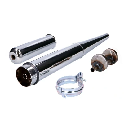 Afbeelding van Chromen uitlaat 28mm Simson S50, S51, S70