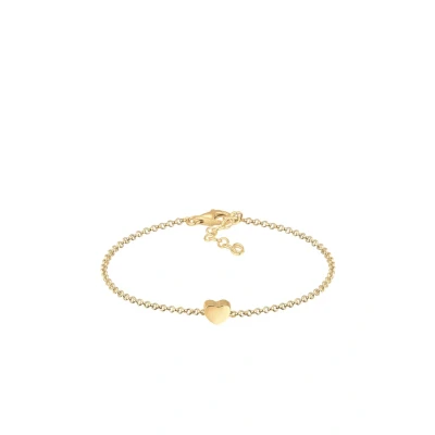 Afbeelding van Elli Heart Classic Armband goldcoloured, Dames, Maat: 16, Gold coloured