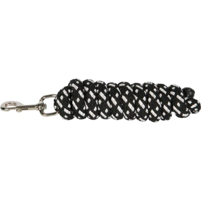 Afbeelding van Harry&#039;s Horse Halstertouw Mounty Zilver Muskaton Zwart 2m