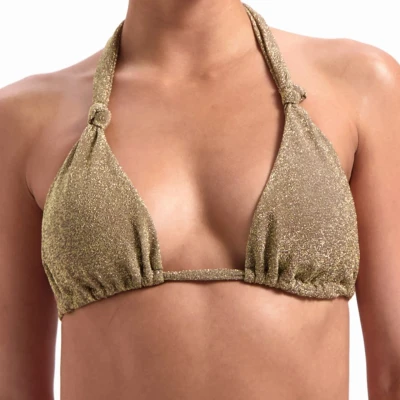 Afbeelding van Beachlife Bikinitop Gold Glitter Maat 40 D Ondergoed.nl