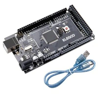 Afbeelding van ELEGOO Mega R3 en ATMEGA Micro Controller Module Board met USB kabel voor Compatibel Arduino IDE projecten, RoHS conform, zwart