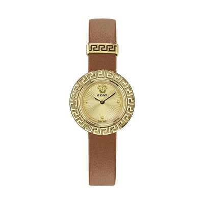 Afbeelding van Versace Watches Horloge, Dames, Maat: One Size, Gold tone