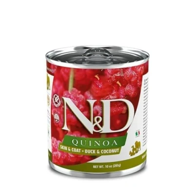 Afbeelding van N&amp;D Quinoa natvoeding voor de hond Skin &amp; Coat Eend 285 gr. per 6 stuks