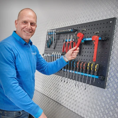 Afbeelding van Magneetstrip voor gereedschapsbord 55 cm (set van 4 stuks)