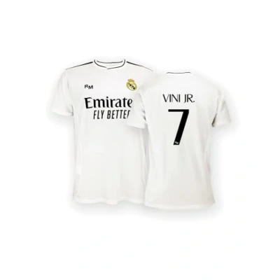 Image de Real Madrid Thuistenue Seizoen 24/25, Vini Jr., 8 Jaar, Replica Met Officiële Licentie